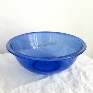 Vintage Pyrex Cobalt Blue Glass 325 Mixing Salad Bowl 2.5QT